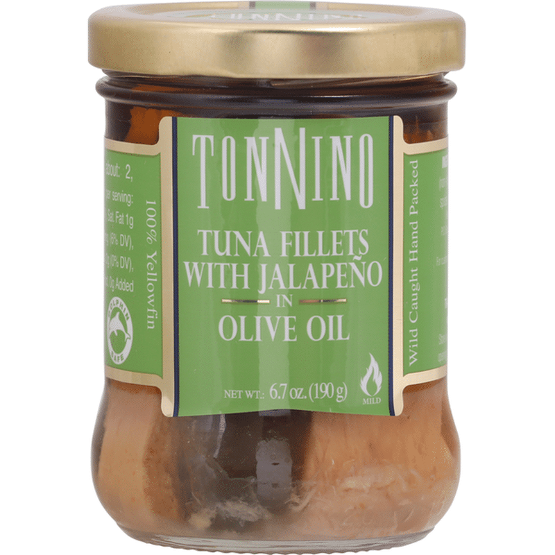 Tonnino Tuna Fillets with Jalapeno, in Olive Oil (6.7 oz) Instacart