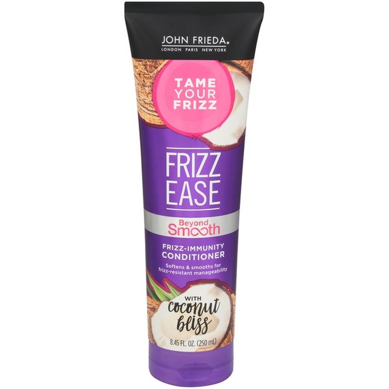 John Frieda Frizz Ease Beyond Smooth Conditioner, AntiHummidity Conditioner, w/ Pure Coconut