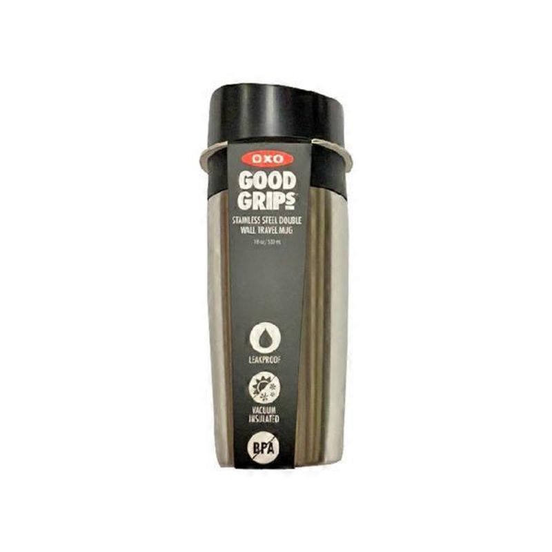 Oxo Good Grips Silver Double Wall Travel Mug N A Each Instacart