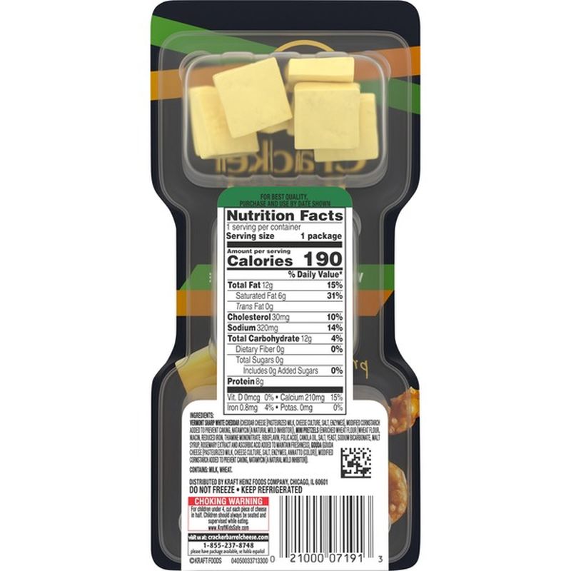 Cracker Barrel Vermont Sharp White Cheddar & Gouda Cheeses with Mini