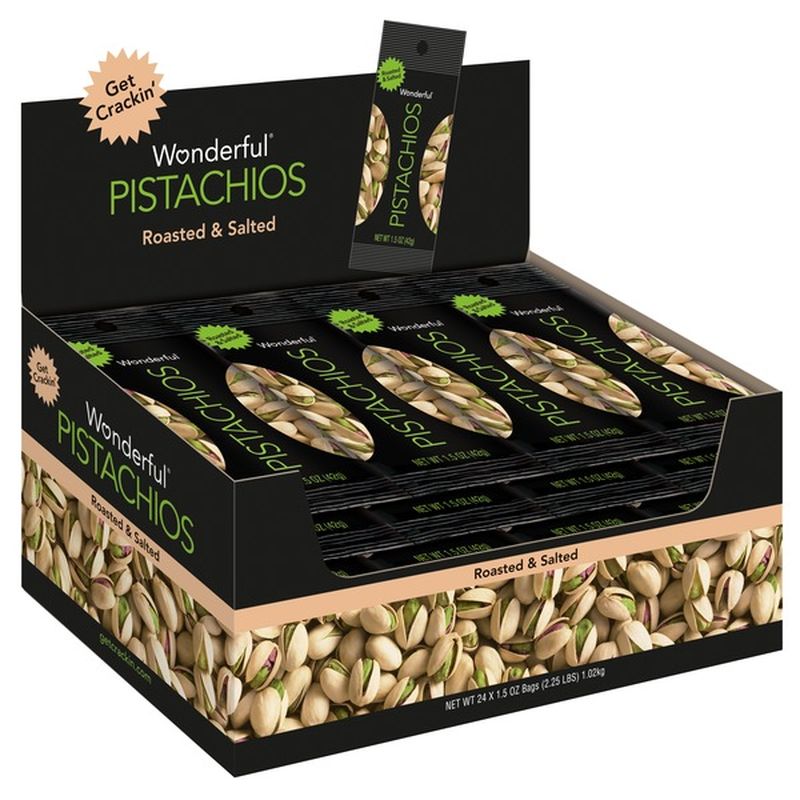 Wonderful Pistachios Roasted and Salted (1.5 oz) from Costco Instacart