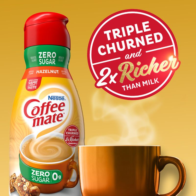 Coffee Mate Hazelnut Zero Sugar Liquid Coffee Creamer 32 Fl Oz - Instacart