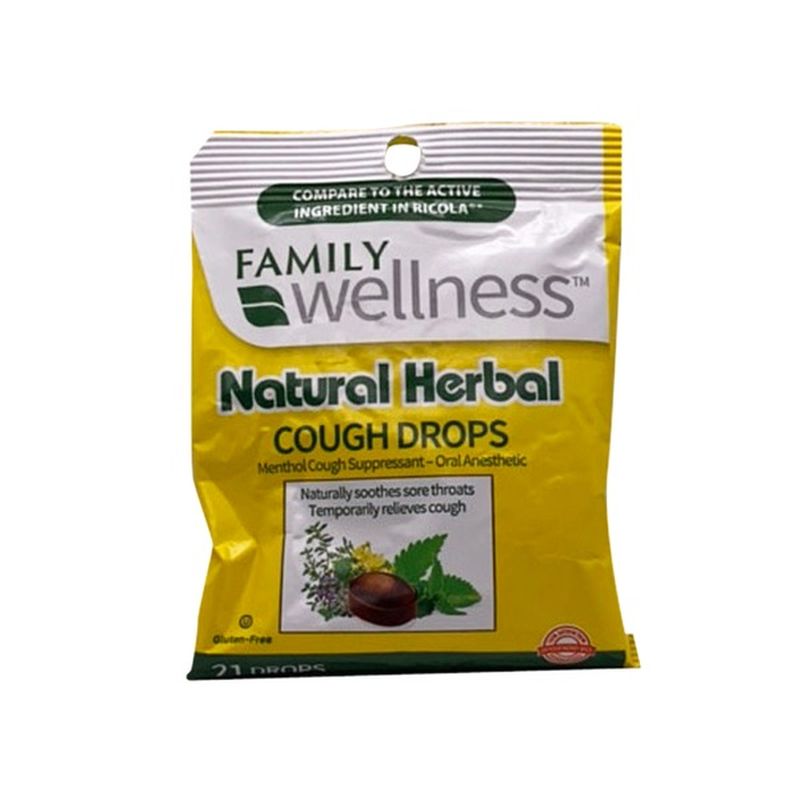 Family Wellness Natural Herbal Cough Drops (21 ct) Instacart