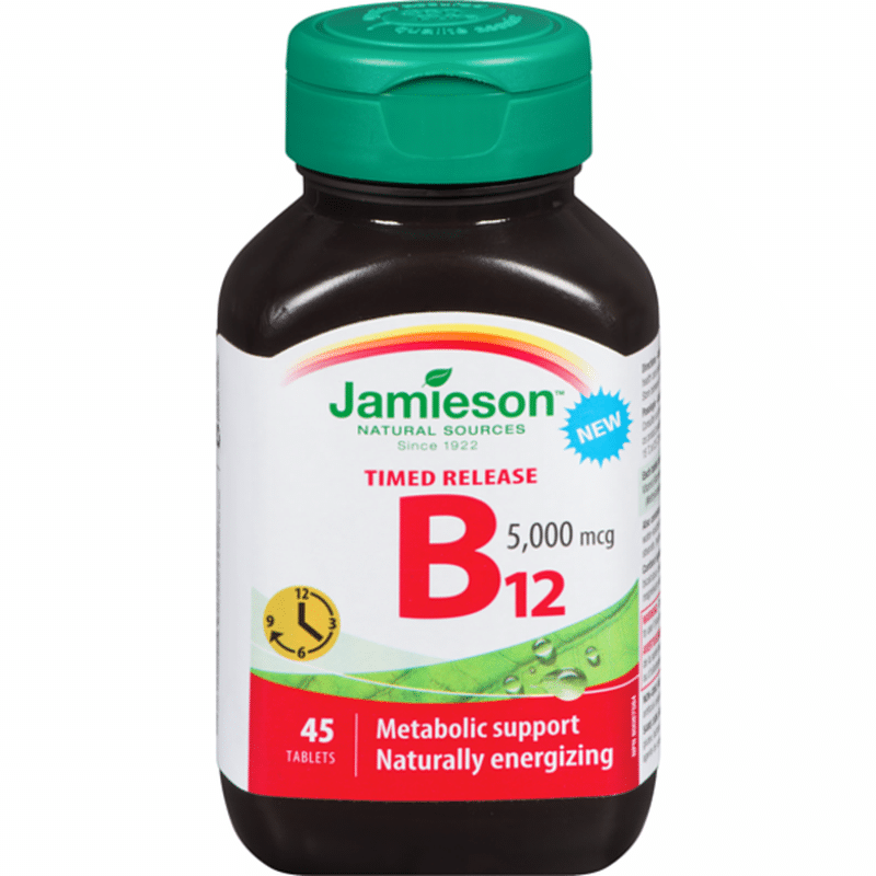 Jamieson Vitamin B12 5000mcg Lozenges (45 Ct) - Instacart