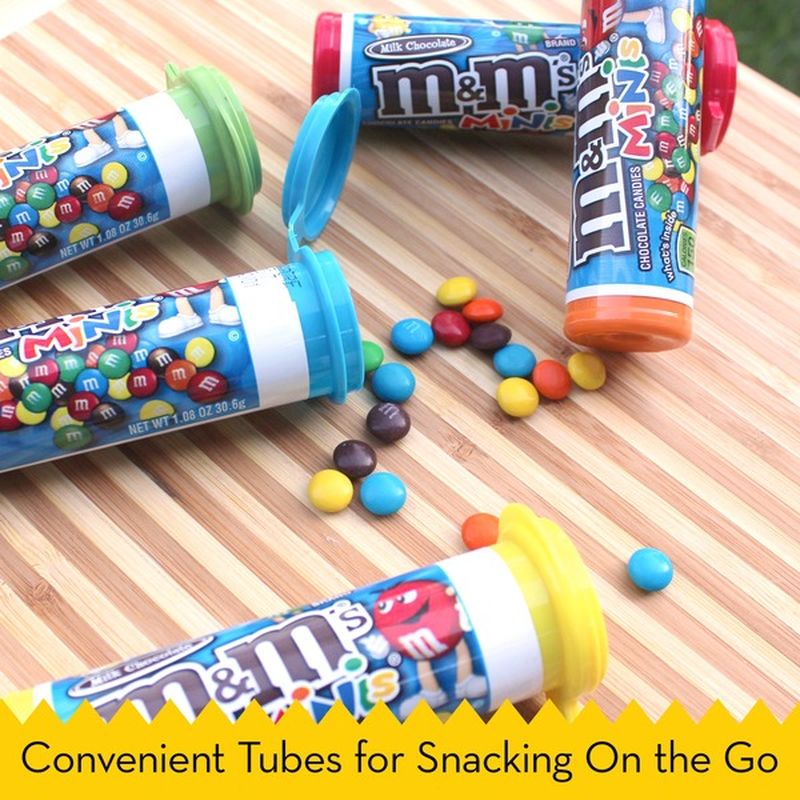 M&M's Chocolate Mini Candy Tubes (24 ct) Instacart