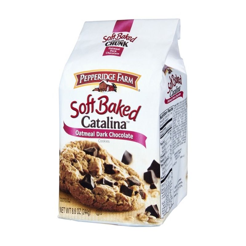 Pepperidge Farm Catalina Soft Baked Oatmeal Dark Chocolate Cookies (8.6 ...