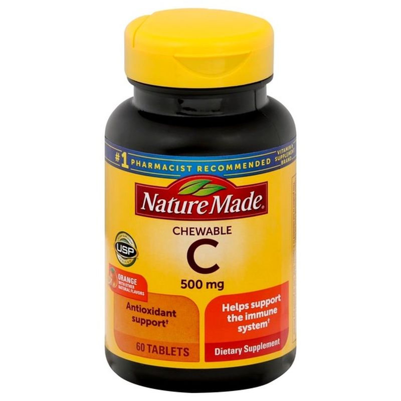 Nature Made Chewable Vitamin C 500 mg Tablets (60 ct) from Ralphs