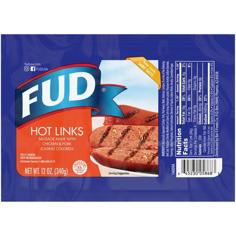 Fud Hot Links 12 Oz Instacart