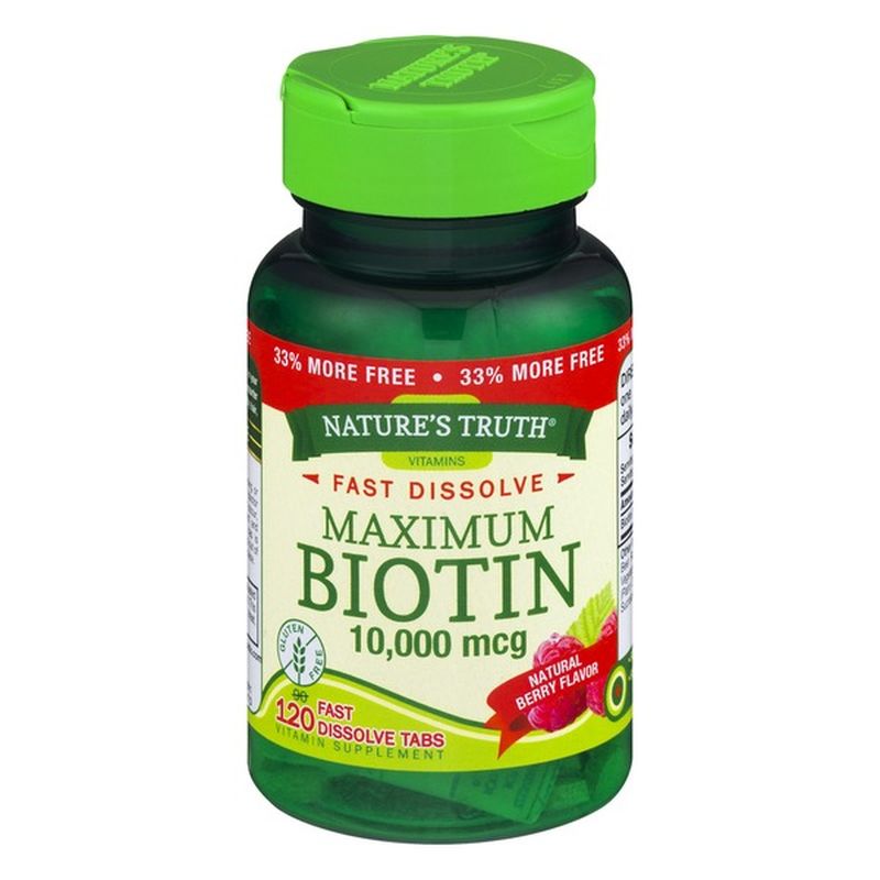 Nature's Truth Organic Natures Truth Vitamins, Biotin, Maximum (120 ct