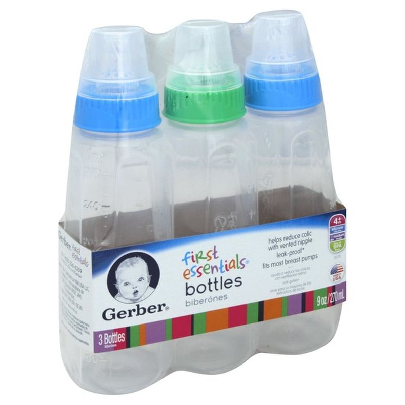 gerber first essentials bottles nipples