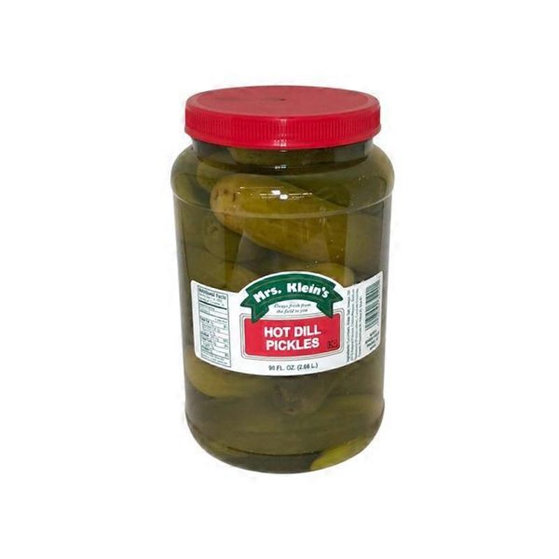 Mrs Klein's Hot Dill Pickles (90 oz) Instacart