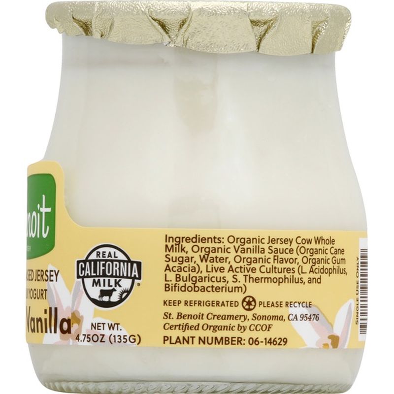 St. Benoit Yogurt, Jersey Cow's Milk, PastureRaised, French Vanilla (4