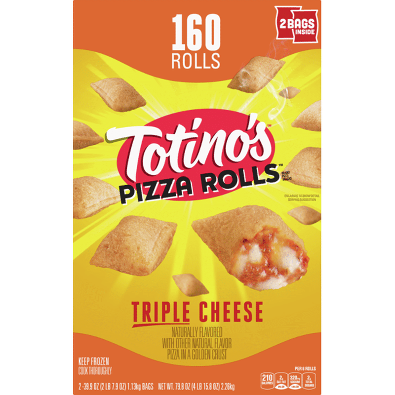 Totino S Pizza Rolls Triple Cheese 39 9 Oz Instacart