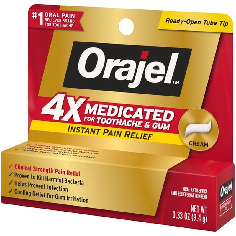 Orajel Medicated Toothache &amp; Gum Instant Pain Relief Cream
