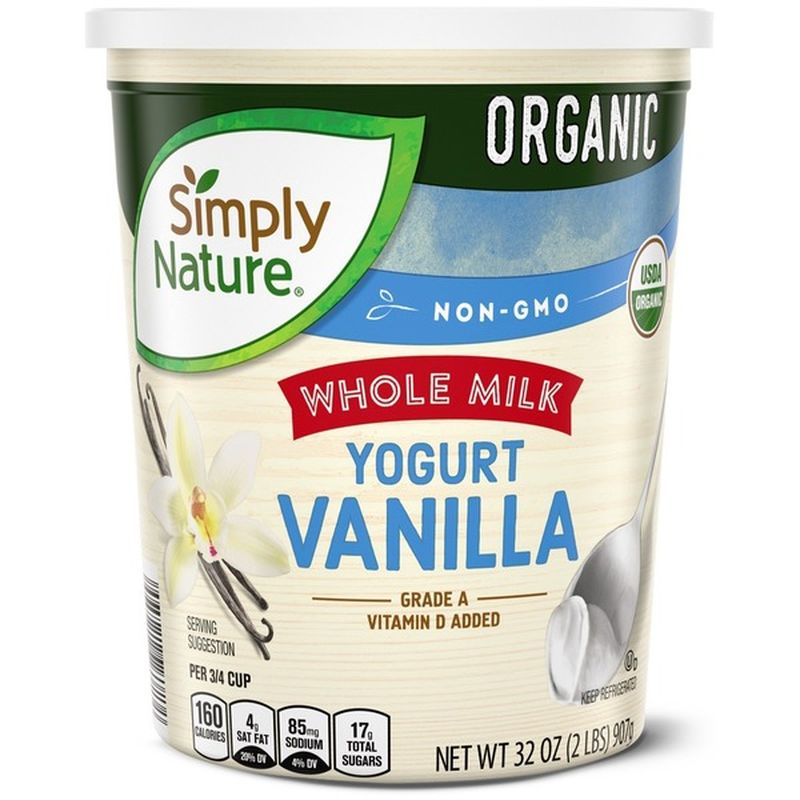 Simply Nature Organic Whole Milk Vanilla Yogurt