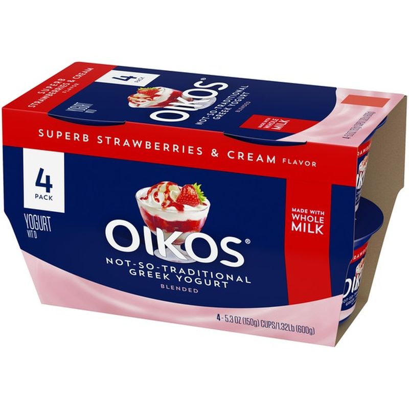 Oikos Yogurt Yogurt Strawberry (21.2 oz) Instacart