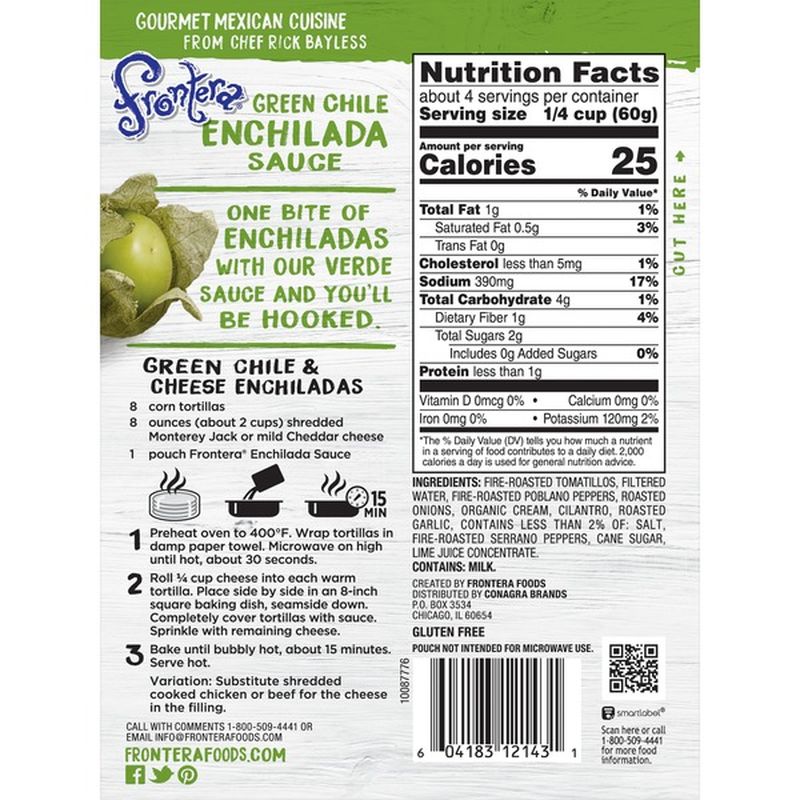 Frontera Green Chili Enchilada Cooking Sauce (8 oz) from Kroger Instacart