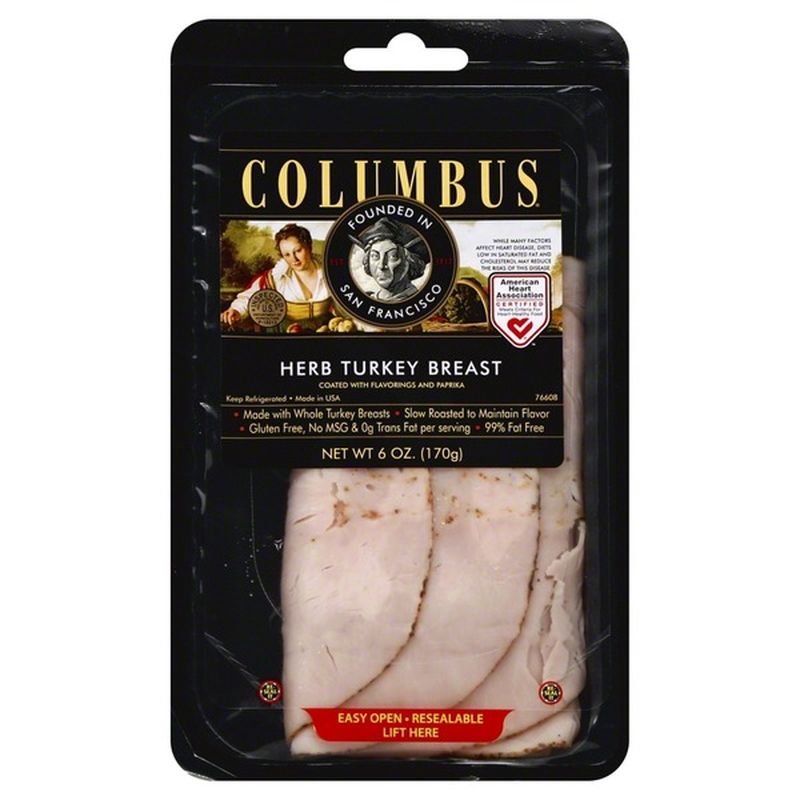 Columbus Turkey Breast, Herb (6 oz) Delivery or Pickup Near Me - Instacart