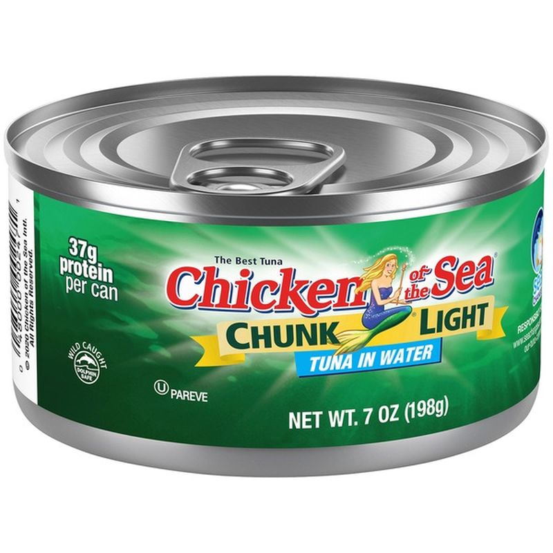 Chicken of the Sea Light Tuna in Water (7 oz) - Instacart