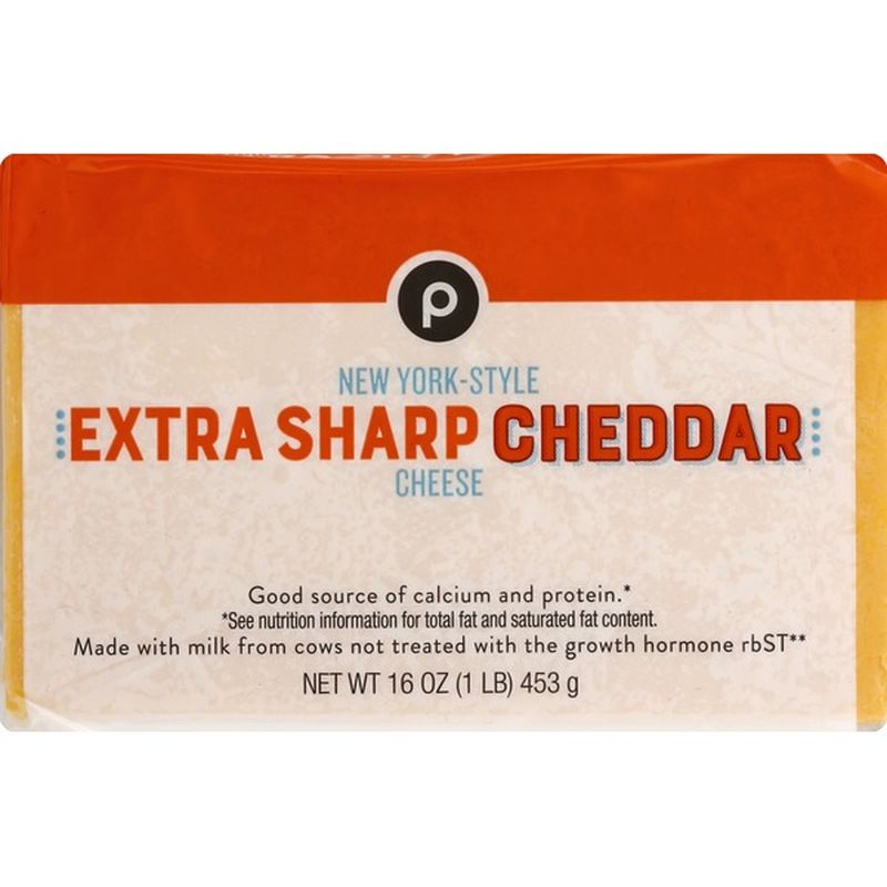 Publix Cheese, Extra Sharp Cheddar, New YorkStyle (16 oz) Instacart