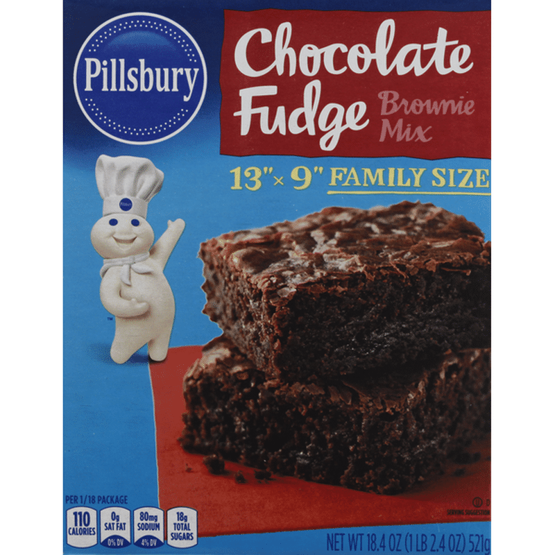 Pillsbury Brownie Mix, Chocolate Fudge, Family Size (18.4 oz) Instacart