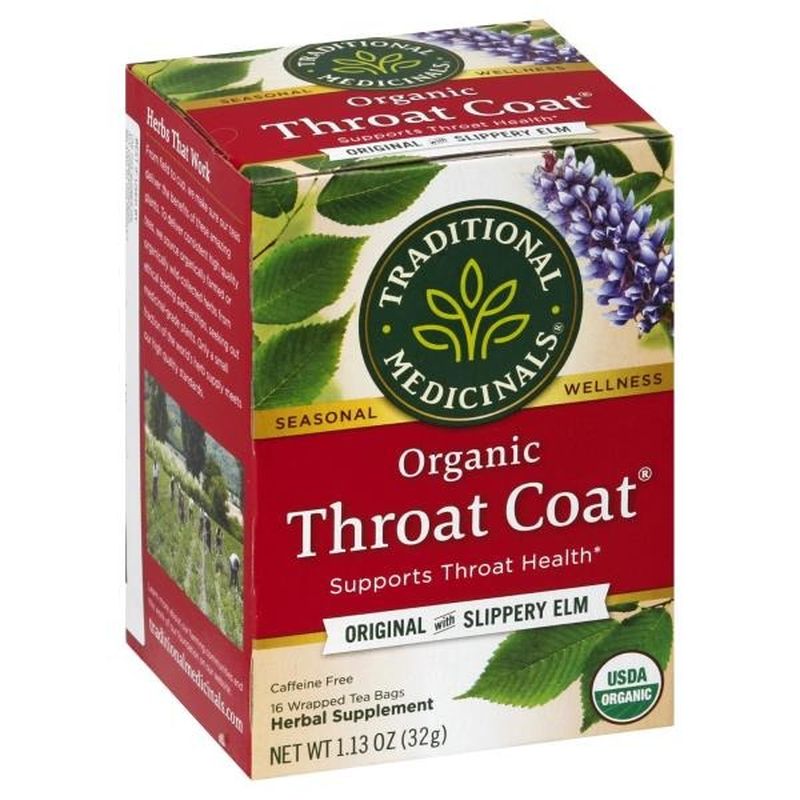 Traditional Medicinals Herbal Supplement, Throat Coat, Organic, (1.13