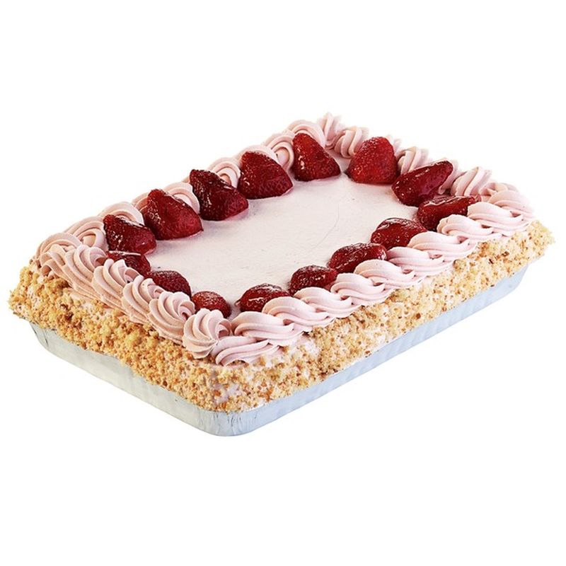 H E B Strawberry Tres Leches 1 4 Sheet Each Instacart