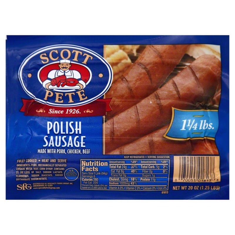 Scott Pete Polish Sausage (20 oz) Instacart