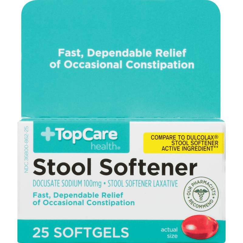 TopCare Stool Softener, 100 mg, Softgels (25 ct) Instacart