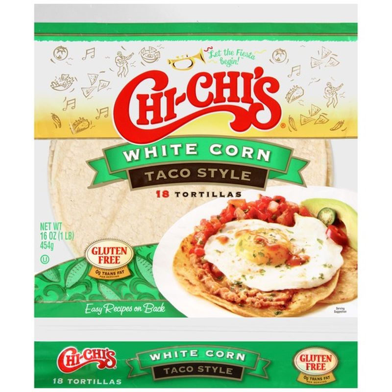 Chichi's Chips & Tortillas White Corn Taco Style Tortillas (18 each) Instacart