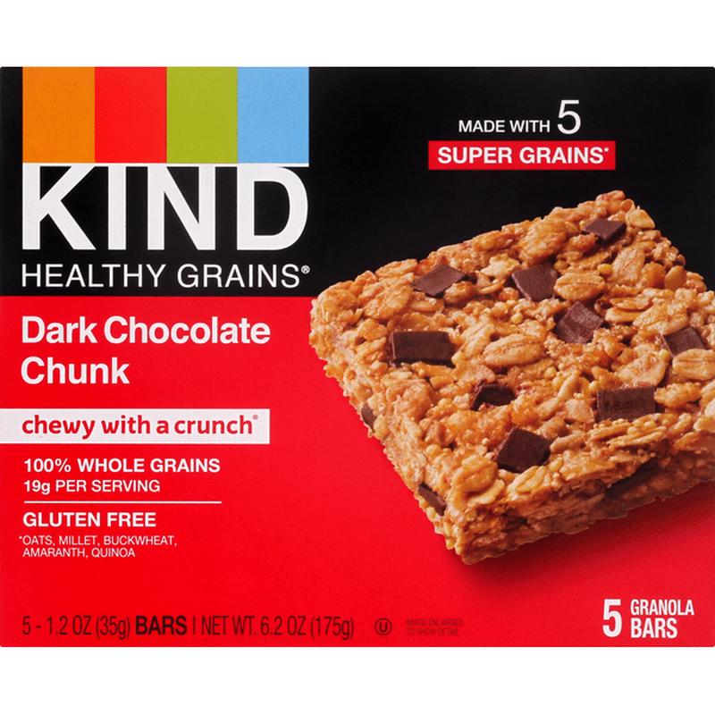 KIND Granola Bars Dark Chocolate Chunk 5 Ct Instacart