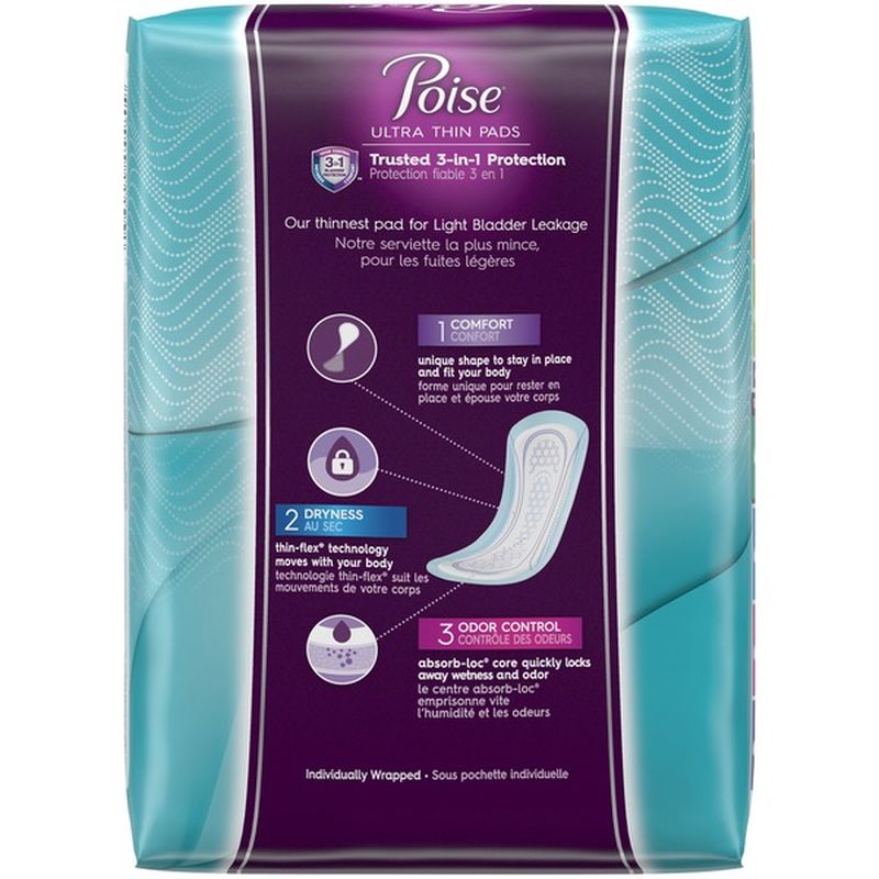 Poise Ultra Thin Incontinence Pads (30 each) from CVS Pharmacy® Instacart