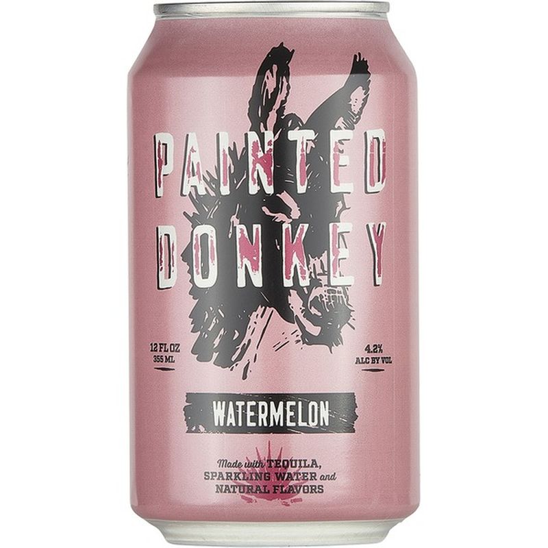 Painted Donkey Watermelon Margarita Premixed Cocktail (12 fl oz