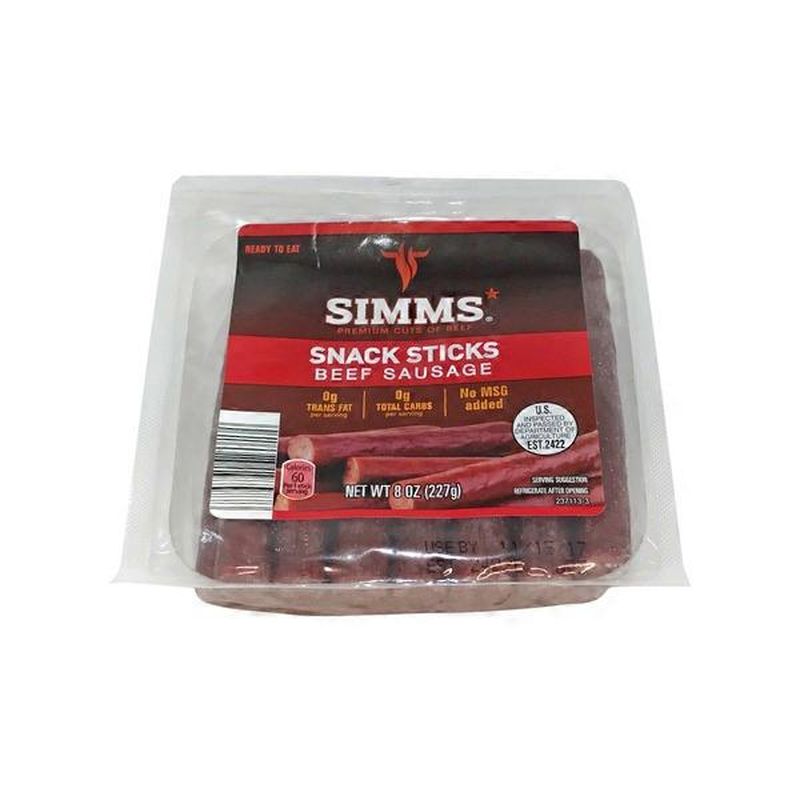 Simms Beef Meat Snack Sticks (8 oz) Instacart