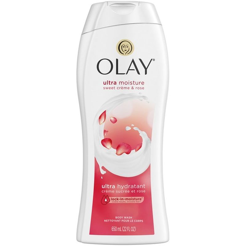 Olay Ultra Moisture Sweet Crème and Rose Body Wash, 22 oz (22 fl oz
