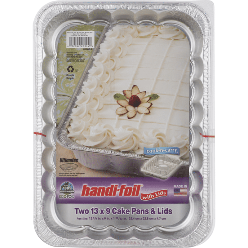 HandiFoil EcoFoil 13x9 Cake Pans & Lids (2 ct) Instacart