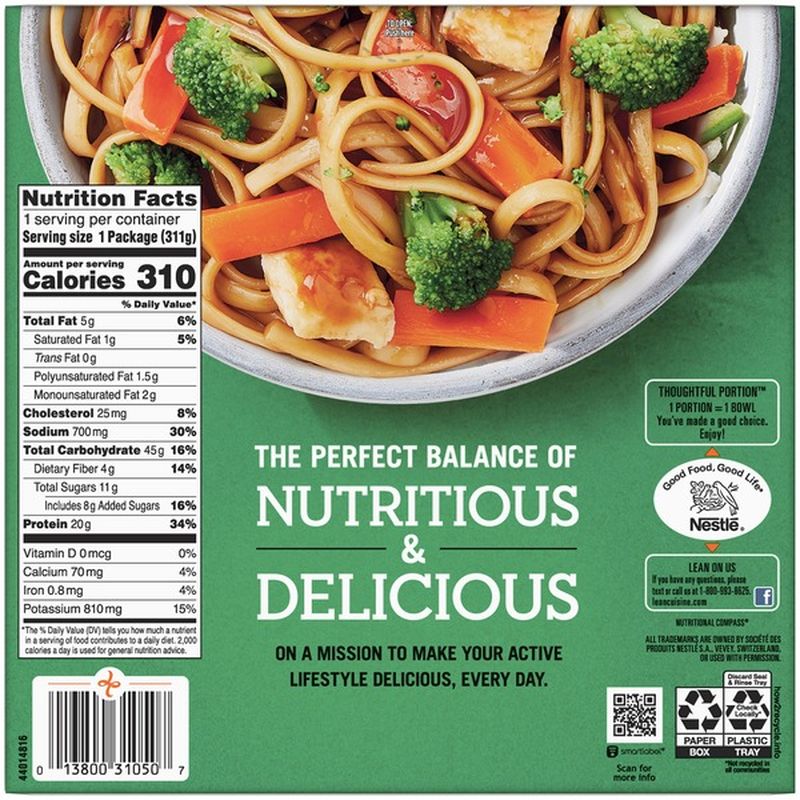 Lean Cuisine Bowls Chicken Teriyaki Frozen Meal (11 oz) from Stater ...