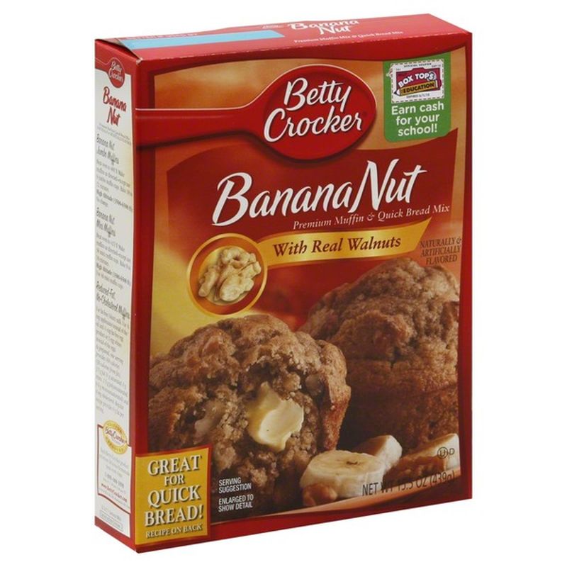 Betty Crocker Muffin & Quick Bread Mix, Premium, Banana Nut (15.5