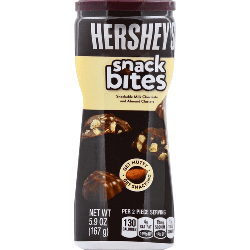 Hershey's Snack Bites, Milk Chocolate and Almond Clusters (5.9 oz