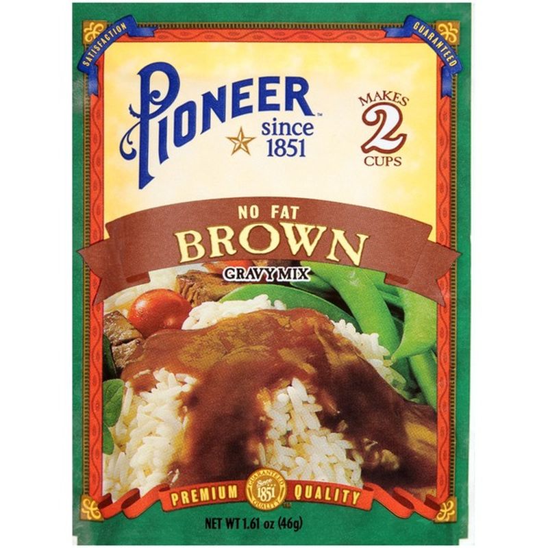 Pioneer Brand No Fat Brown Gravy Mix (1.61 oz) from Kroger Instacart