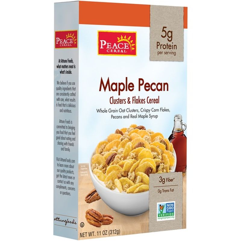 Peace Cereal Maple Pecan Clusters & Flakes Cereal (11 oz) Instacart