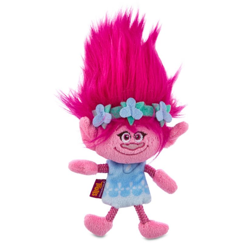 Trolls Poppie Flattie Small Dog Toy
