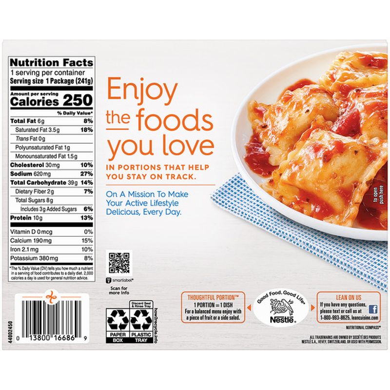 Lean Cuisine Cheese Ravioli (8.5 oz) Delivery or Pickup Near Me - Instacart