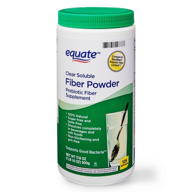 Equate Clear Soluble Fiber Powder Prebiotic Fiber Supplement (16.7 oz ...