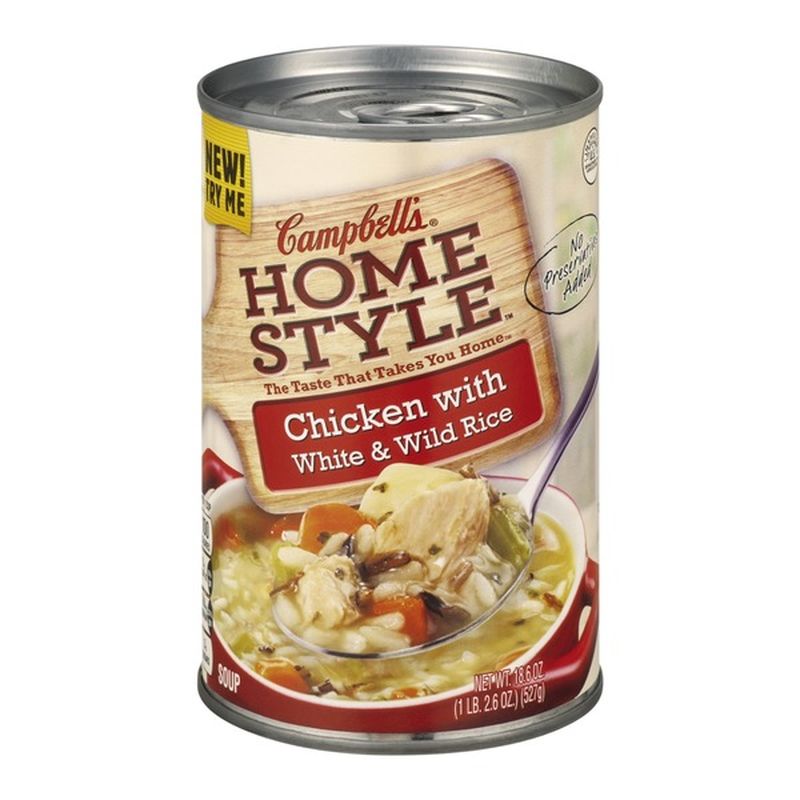 Campbell's Homestyle Chicken with White & Wild Rice Soup (18.6 oz ...
