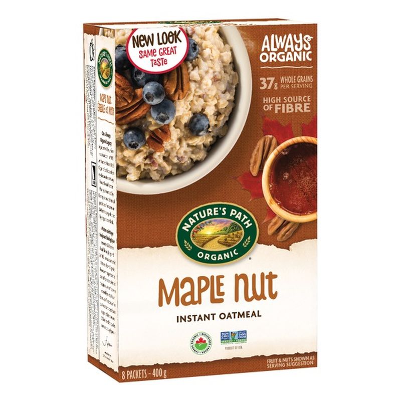 Nature's Path Maple Nut Instant Oatmeal (14 oz) Instacart
