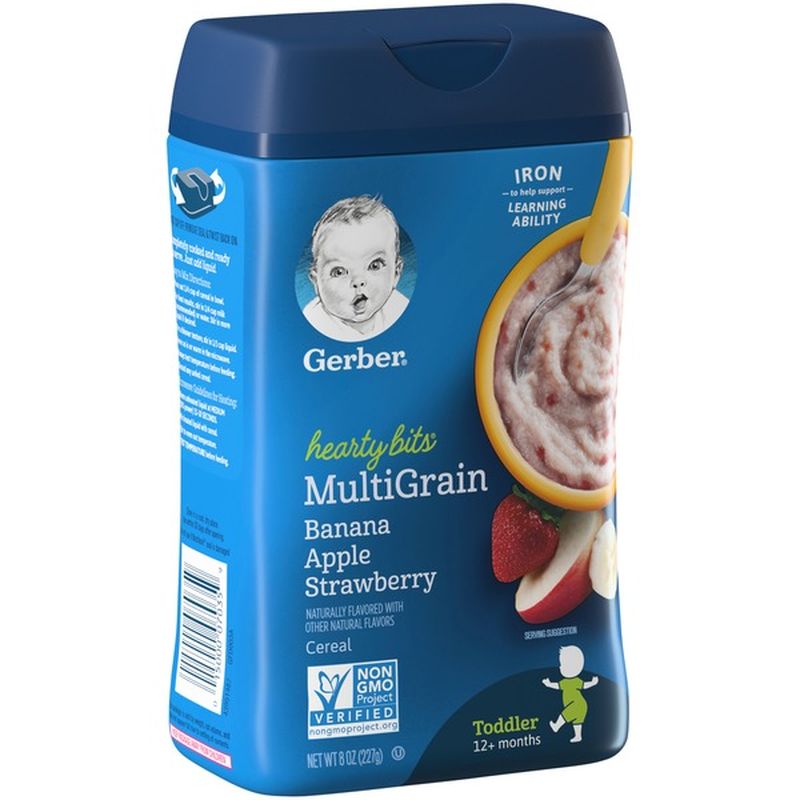 Gerber Multigrain Banana Apple Strawberry Baby Cereal (8 oz) from Stop
