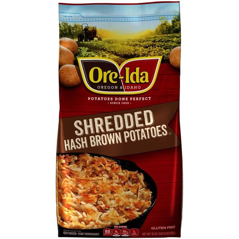 Ore-Ida Shredded Hash Brown Potatoes (30 oz) from Smith's - Instacart