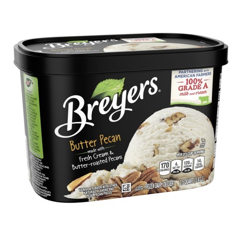 Breyers Frozen Dairy Dessert Butter Pecan (1.5 qt) from ...