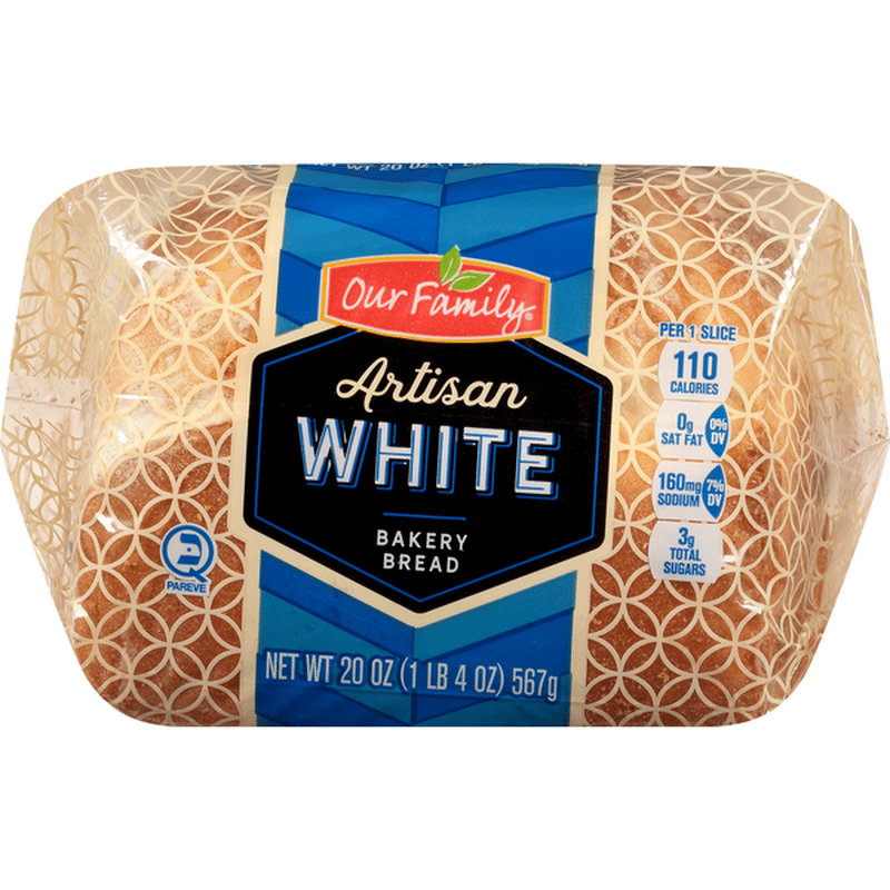 Our Family Bakery Bread, Artisan White (20 oz) Instacart